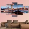 Alexandre 3 Bridge In Paris France - Nature 5 Panel Canvas Art Wall Decor