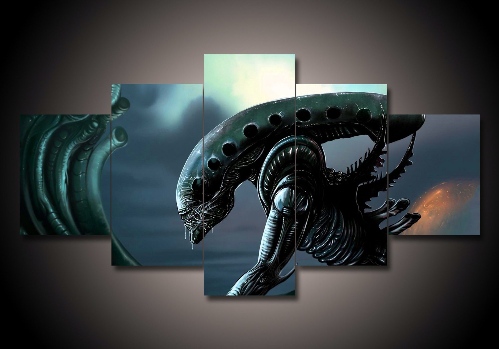 Alien 4 - Movie 5 Panel Canvas Art Wall Decor Alien 4 - Movie 5 Panel Canvas Art Wall Decor