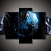 Alien 8 - Movie 5 Panel Canvas Art Wall Decor