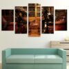 Aliens Vs Predator - Movie 5 Panel Canvas Art Wall Decor
