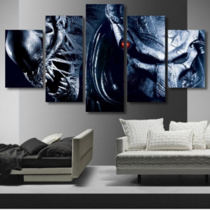 Aliens Vs Predator - Requiem - Movie 5 Panel Canvas Art Wall Decor