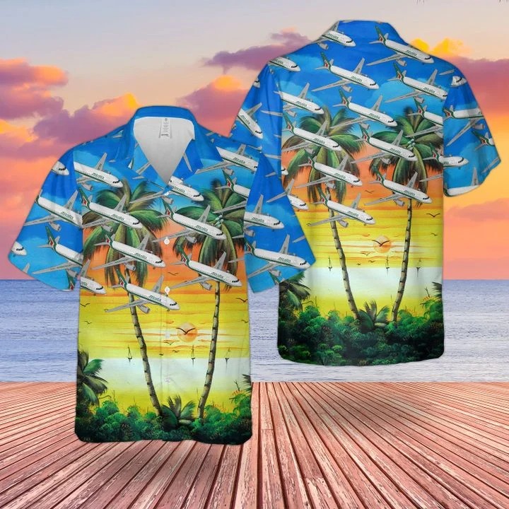 Alitalia Airbus A319100 Hawaiian Shirt Alitalia Airbus A319100 Hawaiian Shirt