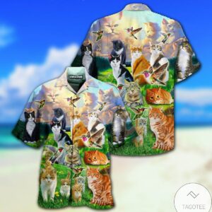 All Cats Go To Heaven Hawaiian Shirt