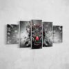 All I See Is Beats - Music 5 Panel Canvas Art Wall Decor