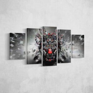 All I See Is Beats - Music 5 Panel Canvas Art Wall Decor