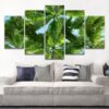 Alm Tree Landscape Beach - Nature 5 Panel Canvas Art Wall Decor