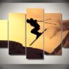 Alpine skiin - Sport 5 Panel Canvas Art Wall Decor