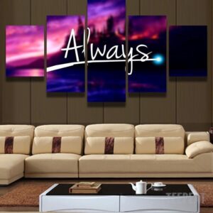 Always - Abstract 5 Panel Canvas Art Wall Decor