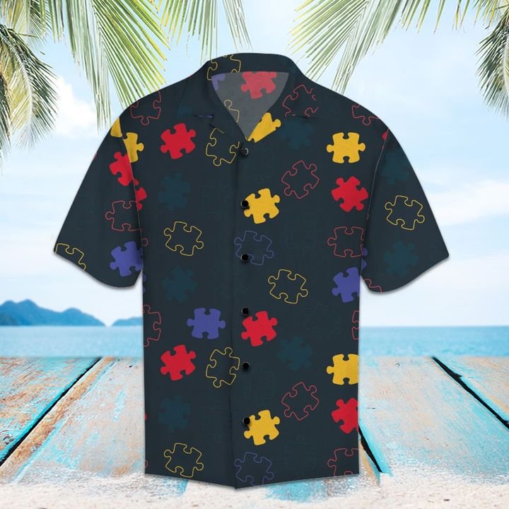Amazing Autism Hawaiian Shirt Summer Button Up Amazing Autism Hawaiian Shirt Summer Button Up