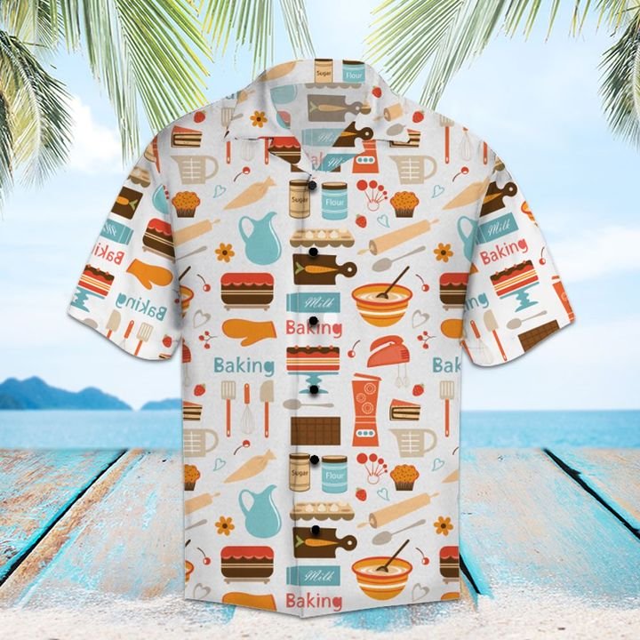 Amazing Baking Hawaiian Shirt Summer Button Up Amazing Baking Hawaiian Shirt Summer Button Up