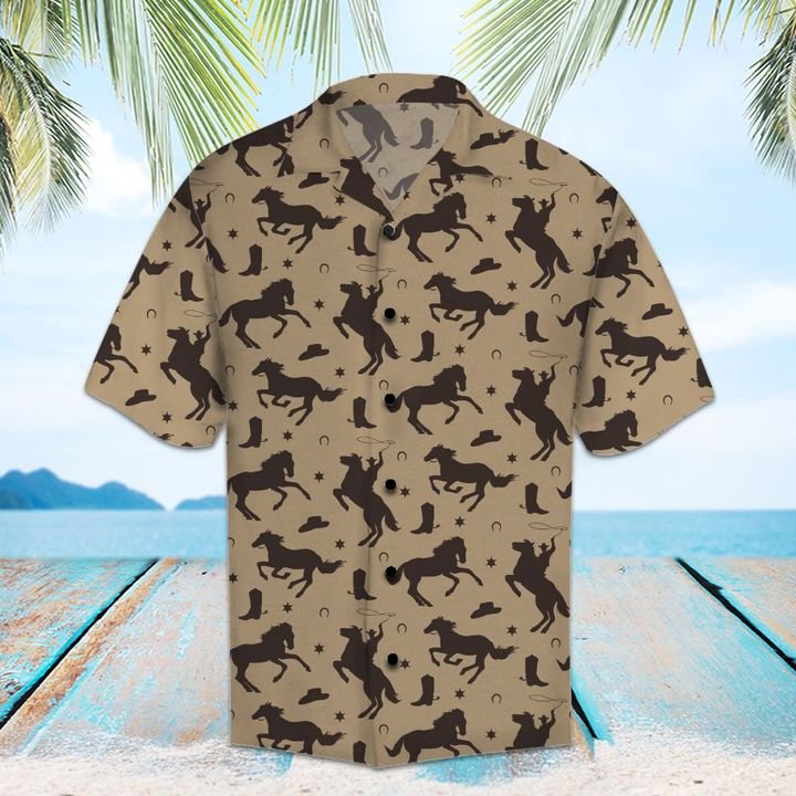 Amazing Cowboy Hawaiian Shirt Summer Button Up Amazing Cowboy Hawaiian Shirt Summer Button Up