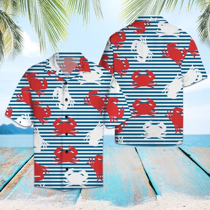 Amazing Crab Hawaiian Shirt Summer Button Up Amazing Crab Hawaiian Shirt Summer Button Up