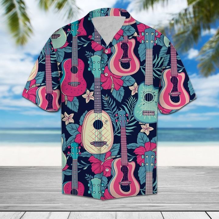 Amazing Guitar Hawaiian Shirt Summer Button Up Amazing Guitar Hawaiian Shirt Summer Button Up