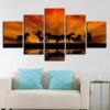 Amazing Horses - Animal 5 Panel Canvas Art Wall Decor