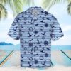 Amazing Navy Hawaiian Shirt Summer Button Up