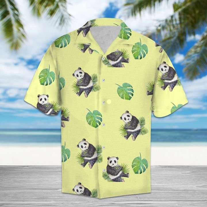 Amazing Panda Hawaiian Shirt Summer Button Up Amazing Panda Hawaiian Shirt Summer Button Up