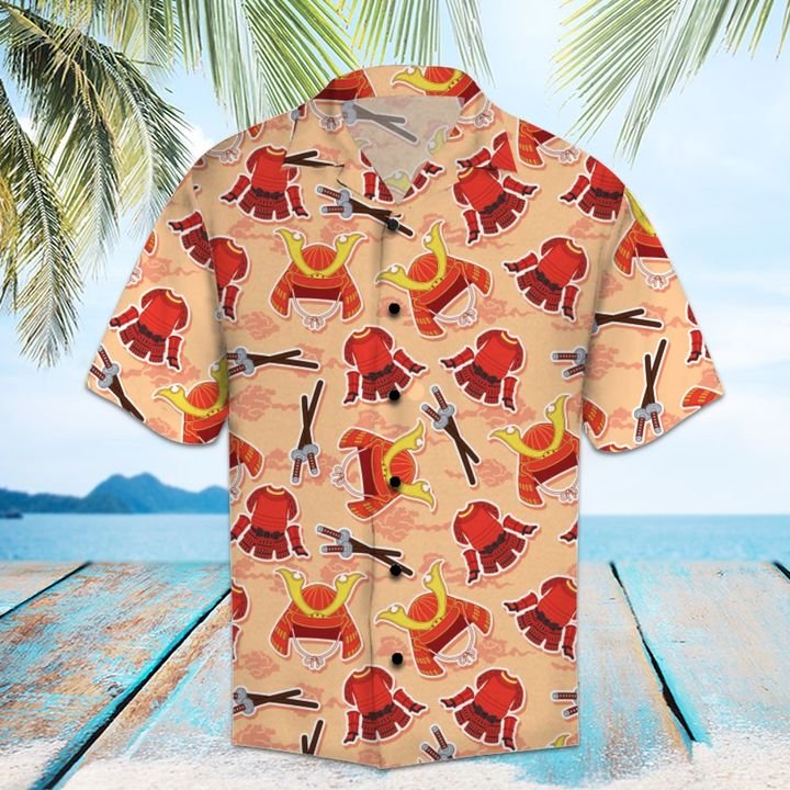 Amazing Samurai Hawaiian Shirt Summer Button Up Amazing Samurai Hawaiian Shirt Summer Button Up