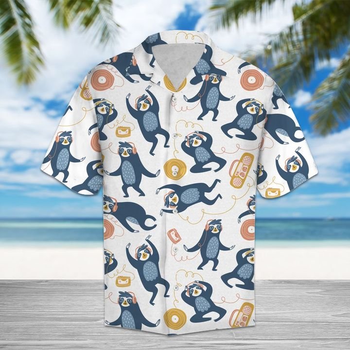 Amazing Sloths Hawaiian Shirt Summer Button Up Amazing Sloths Hawaiian Shirt Summer Button Up