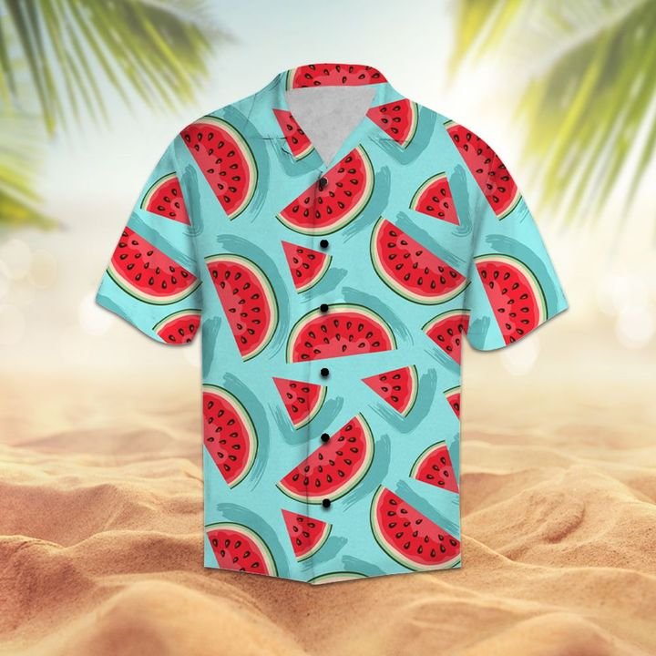 Amazing Watermelon Hawaiian Shirt Summer Button Up Amazing Watermelon Hawaiian Shirt Summer Button Up