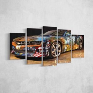 American Camaro - Automative 5 Panel Canvas Art Wall Decor