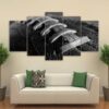 American Football 2 - Sport 5 Panel Canvas Art Wall Decor