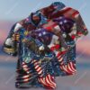American Patriotic Eagle All Over Print Hawaiian Shirt