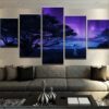 Ancestral Plane Black Panther Inspired - Movie 5 Panel Canvas Art Wall Decor
