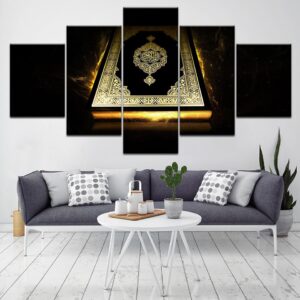 Ancient Bible - Religion 5 Panel Canvas Art Wall Decor