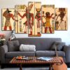 Ancient Romans 1 - Abstract 5 Panel Canvas Art Wall Decor