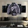 Angel And Skull 4 - Abstract 5 Panel Canvas Art Wall Decor