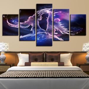 Angel Wings Beautiful - Abstract 5 Panel Canvas Art Wall Decor