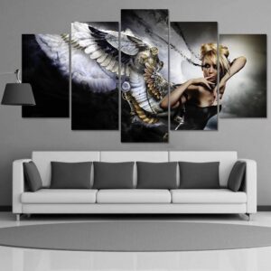 Angel Wings Sexy - Movie 5 Panel Canvas Art Wall Decor