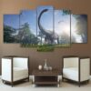 Animal Dinosaur - Animal 5 Panel Canvas Art Wall Decor