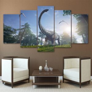 Animal Dinosaur - Animal 5 Panel Canvas Art Wall Decor