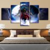Animated Cartoon Dragon Ball - Anime 5 Panel Canvas Art Wall Decor