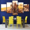 Animation Naruto Jiraiya - Anime 5 Panel Canvas Art Wall Decor