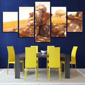 Animation Naruto Jiraiya - Anime 5 Panel Canvas Art Wall Decor
