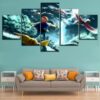 Animation Pokemon Poster - Cartoon 5 Panel Canvas Art Wall Decor