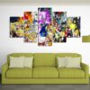 Anime Legends - Anime 5 Panel Canvas Art Wall Decor