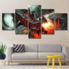 Anime monster - Anime 5 Panel Canvas Art Wall Decor