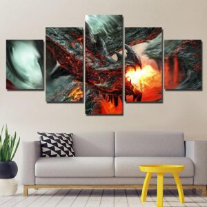 Anime monster - Anime 5 Panel Canvas Art Wall Decor
