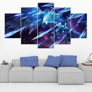 Anivia - League Of Legends - Gaming 5 Panel Canvas Art Wall Decor
