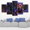 Annie - League Of Legends - Gaming 5 Panel Canvas Art Wall Decor