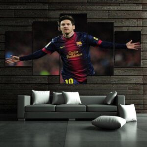 Argentina Lionel Messi - Famous Person 5 Panel Canvas Art Wall Decor