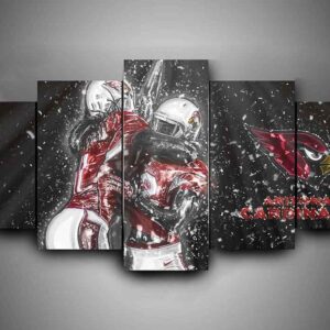 Arizona Cardinals 1 - Sport 5 Panel Canvas Art Wall Decor