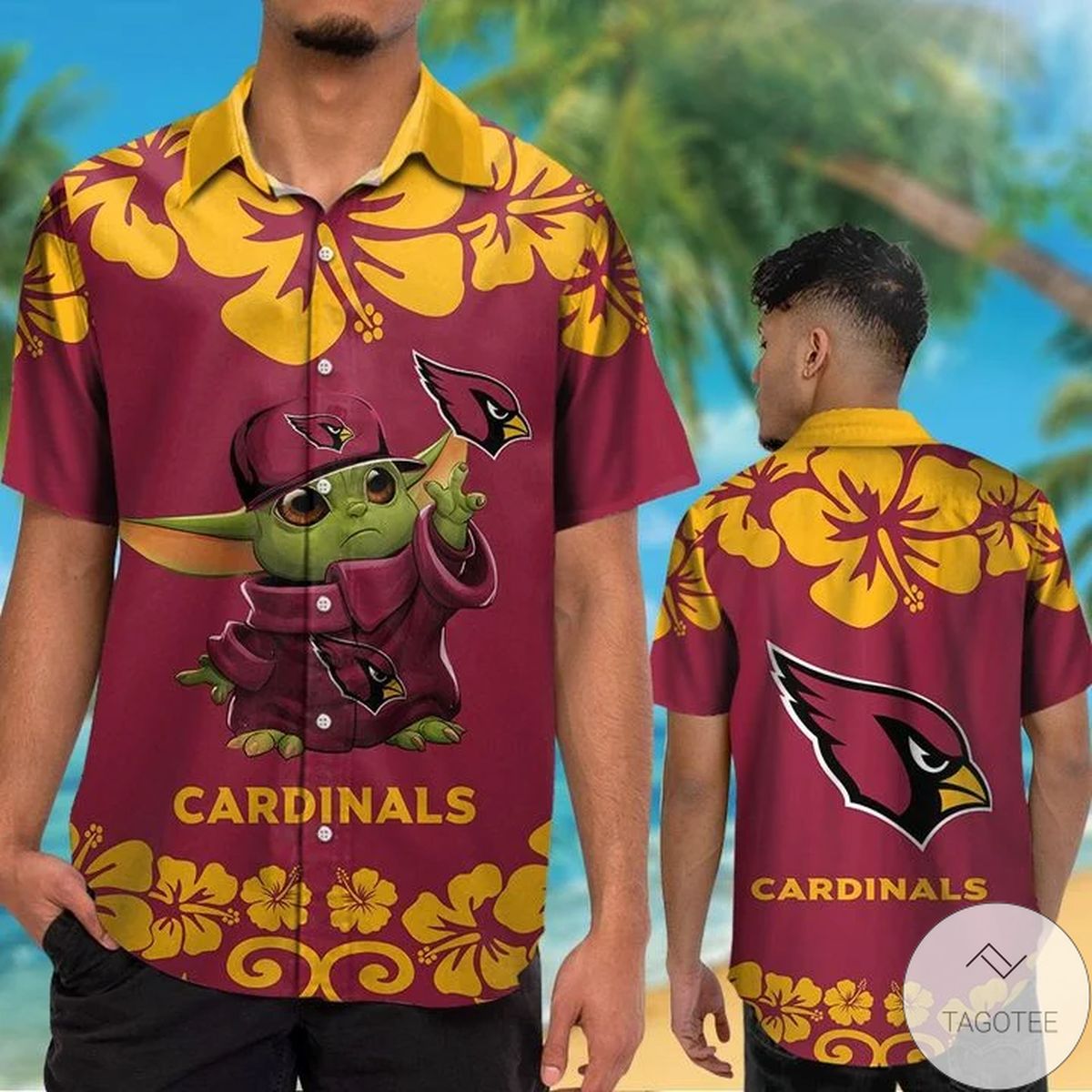 Arizona Cardinals Baby Yoda Hawaiian Shirt Arizona Cardinals Baby Yoda Hawaiian Shirt