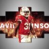 Arizona Cardinals - David Johnson 1 - Sport 5 Panel Canvas Art Wall Decor
