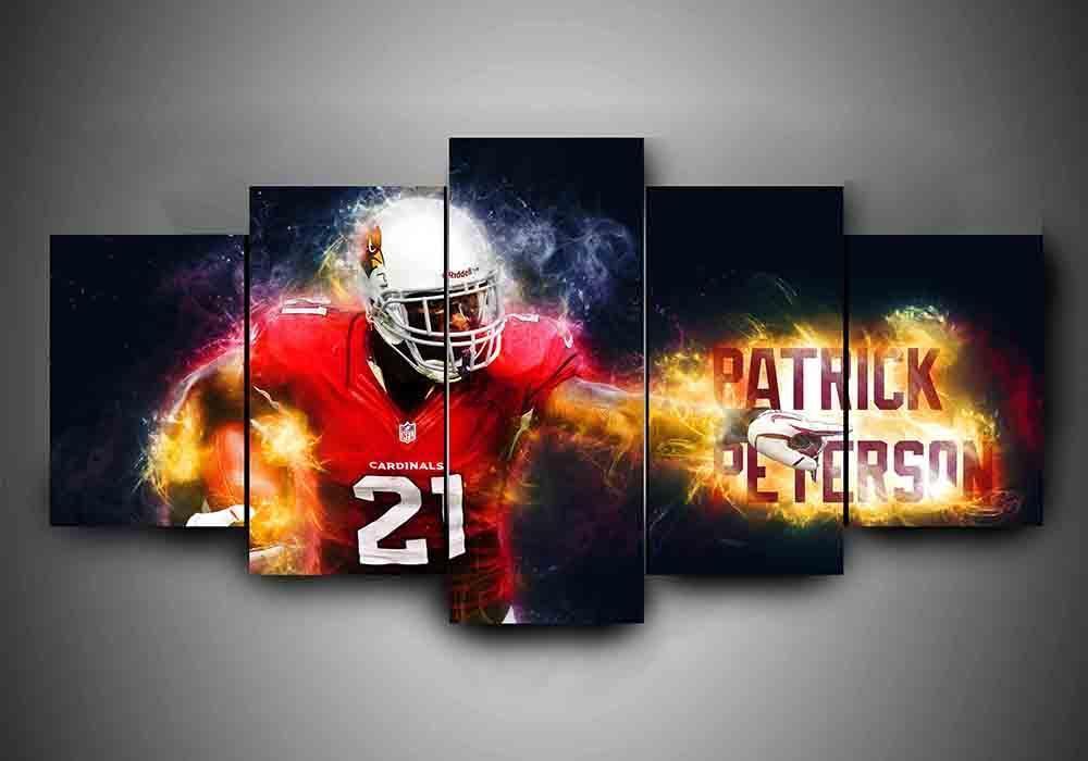 Arizona Cardinals - Patrick Peterson - Sport 5 Panel Canvas Art Wall Decor Arizona Cardinals - Patrick Peterson - Sport 5 Panel Canvas Art Wall Decor