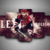 Arizona Coyotes - Alex Goligoski - Sport 5 Panel Canvas Art Wall Decor