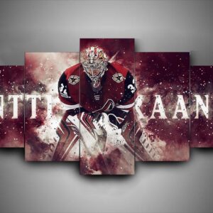 Arizona Coyotes - Antii Raanta - Sport 5 Panel Canvas Art Wall Decor